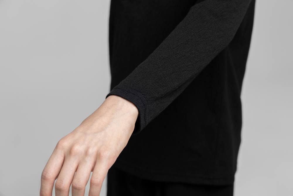 Boy's Textured Top (Black)