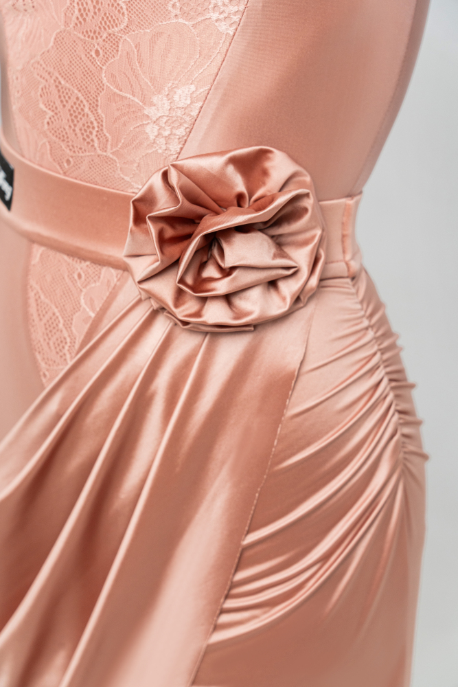 Silky satin Skirt （RosePink）