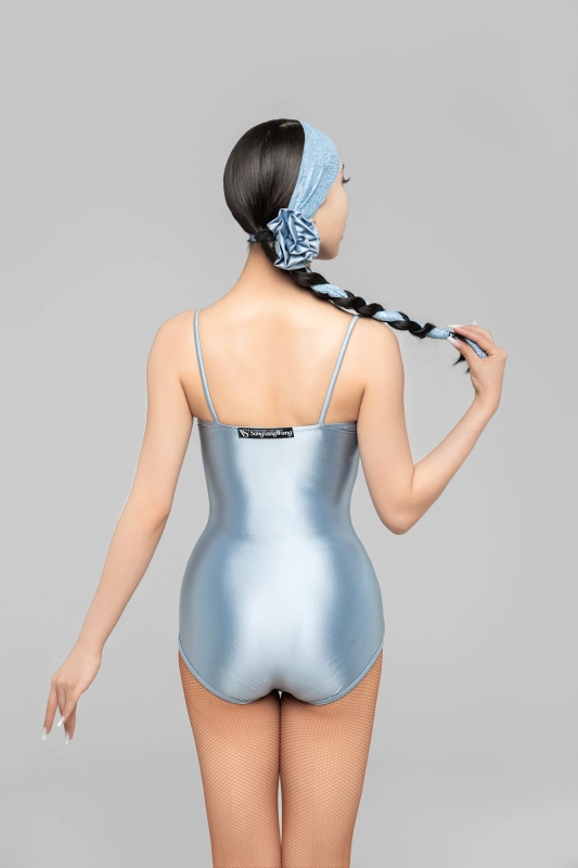 Silky satin Bodysuit （Rose Pink）