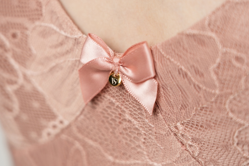 Silky satin Bodysuit （Rose Pink）
