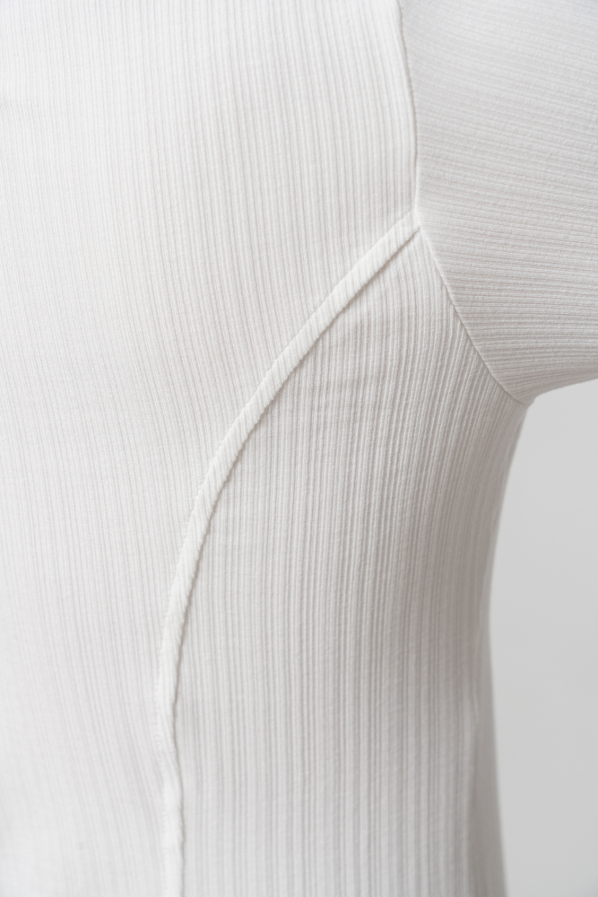 Men's Beauty Strip Button Top (White)