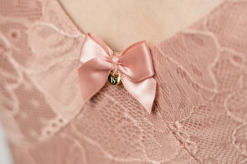 Silky satin Bodysuit （Rose Pink）