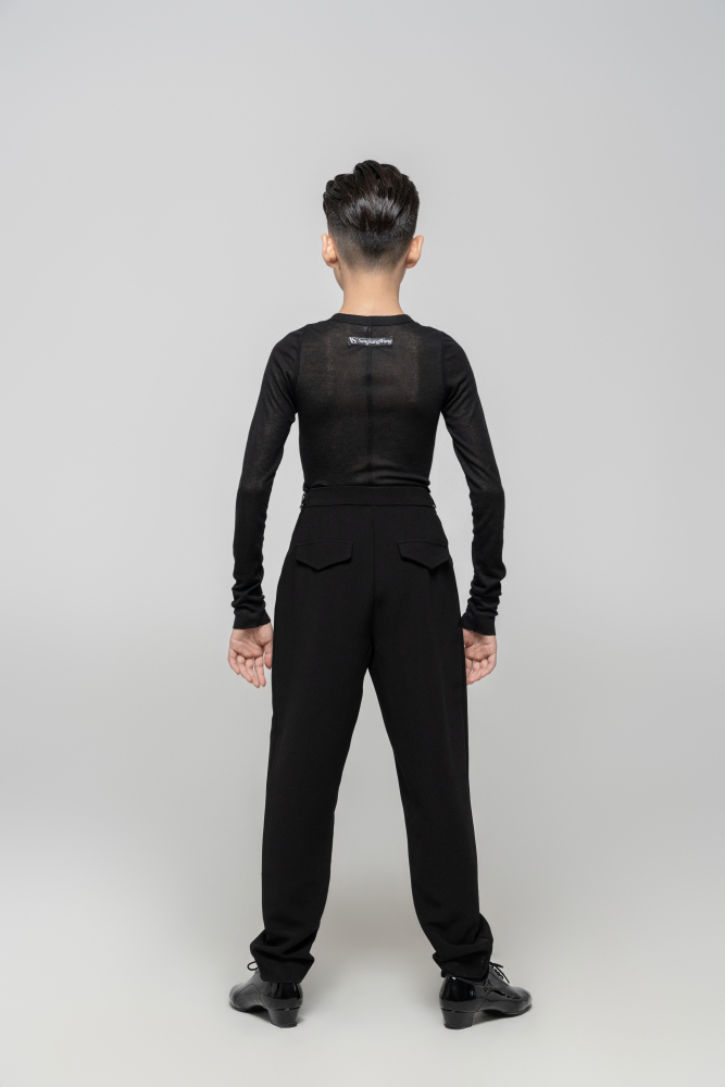 Boy's double-rings Cool pants (Texture Gray)