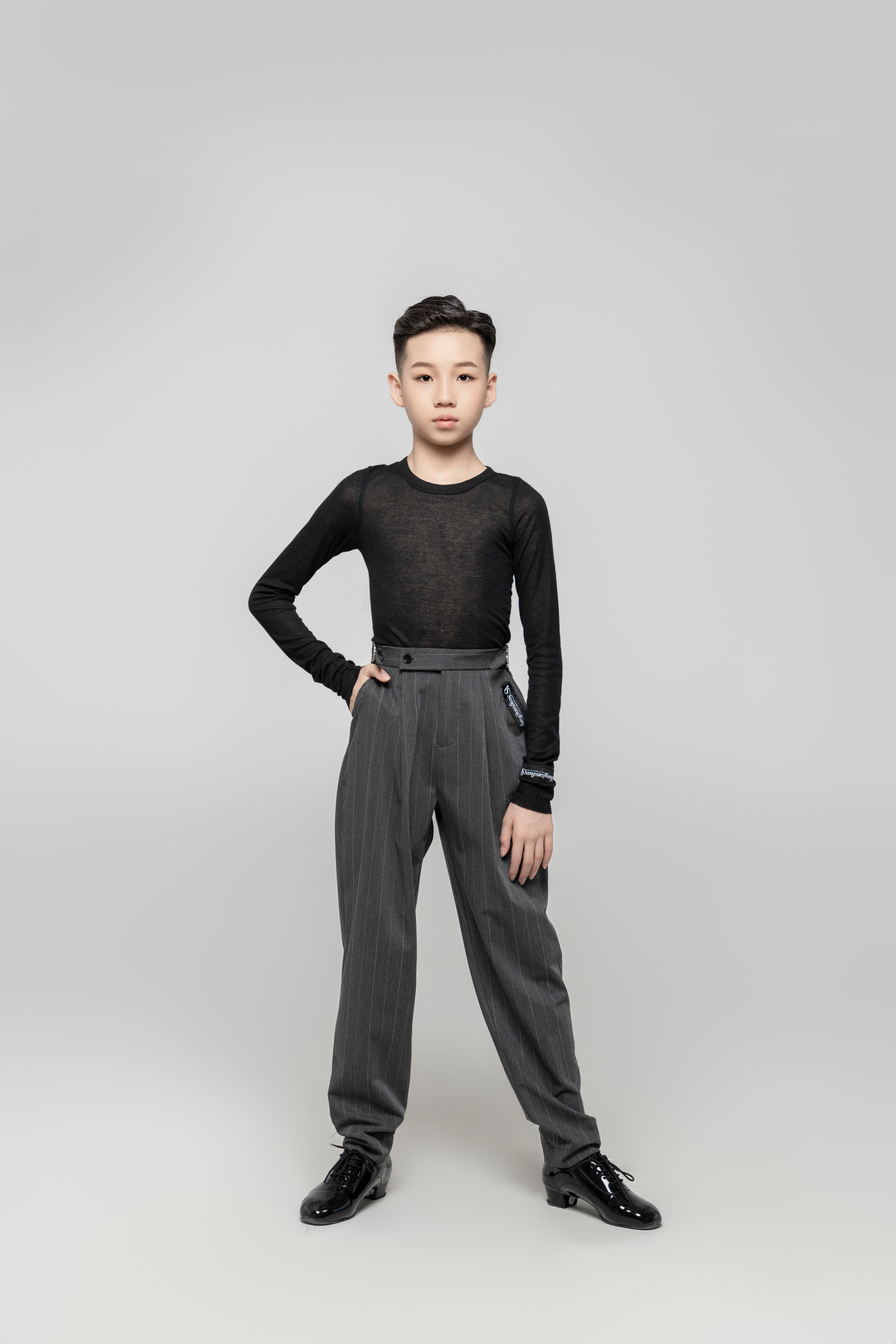Boy's double-rings Cool pants (Navy Blue)