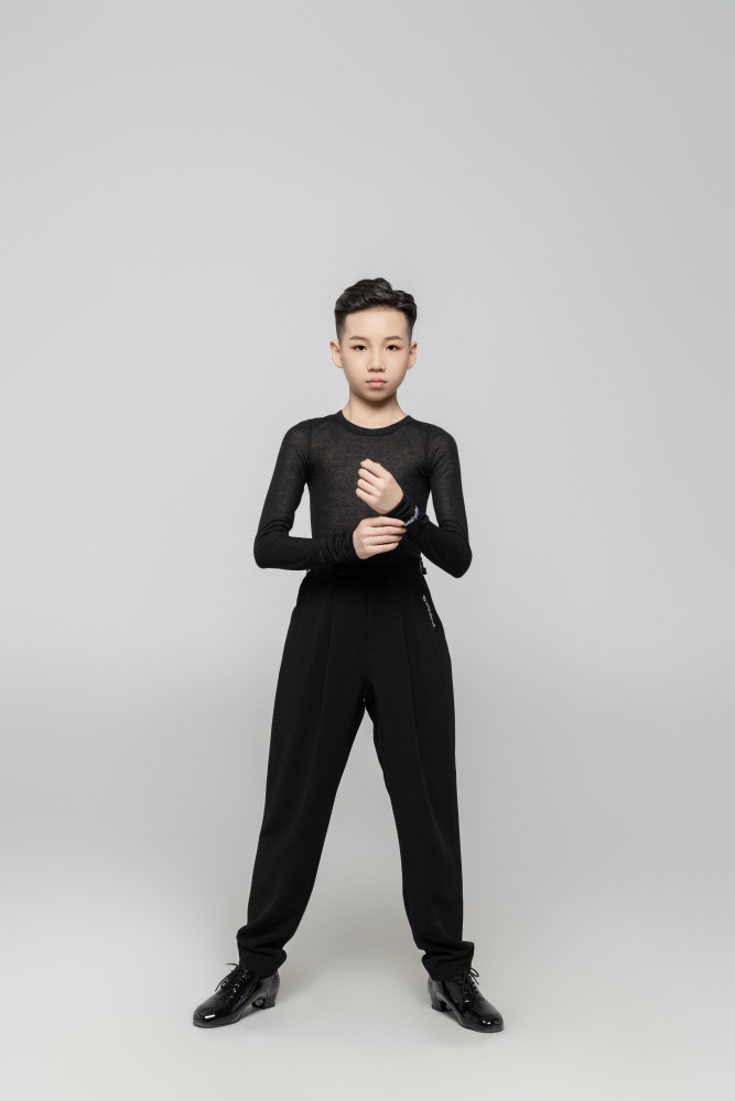 Boy's double-rings Cool pants (Texture Gray)