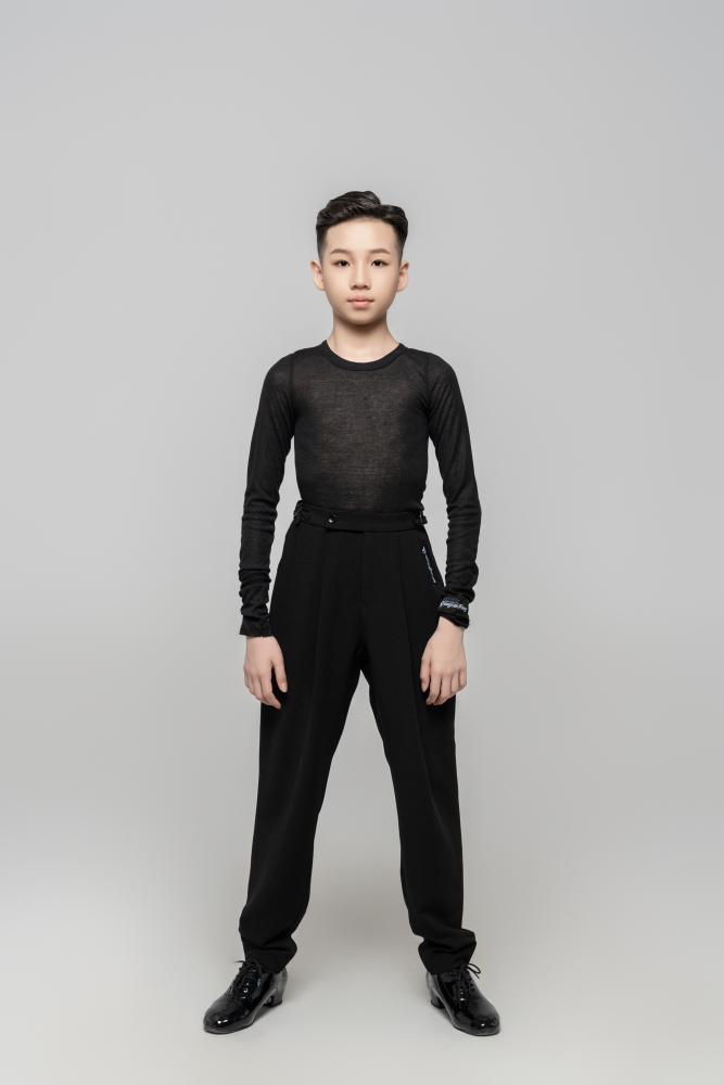 Boy's double-rings Cool pants (Texture Gray)