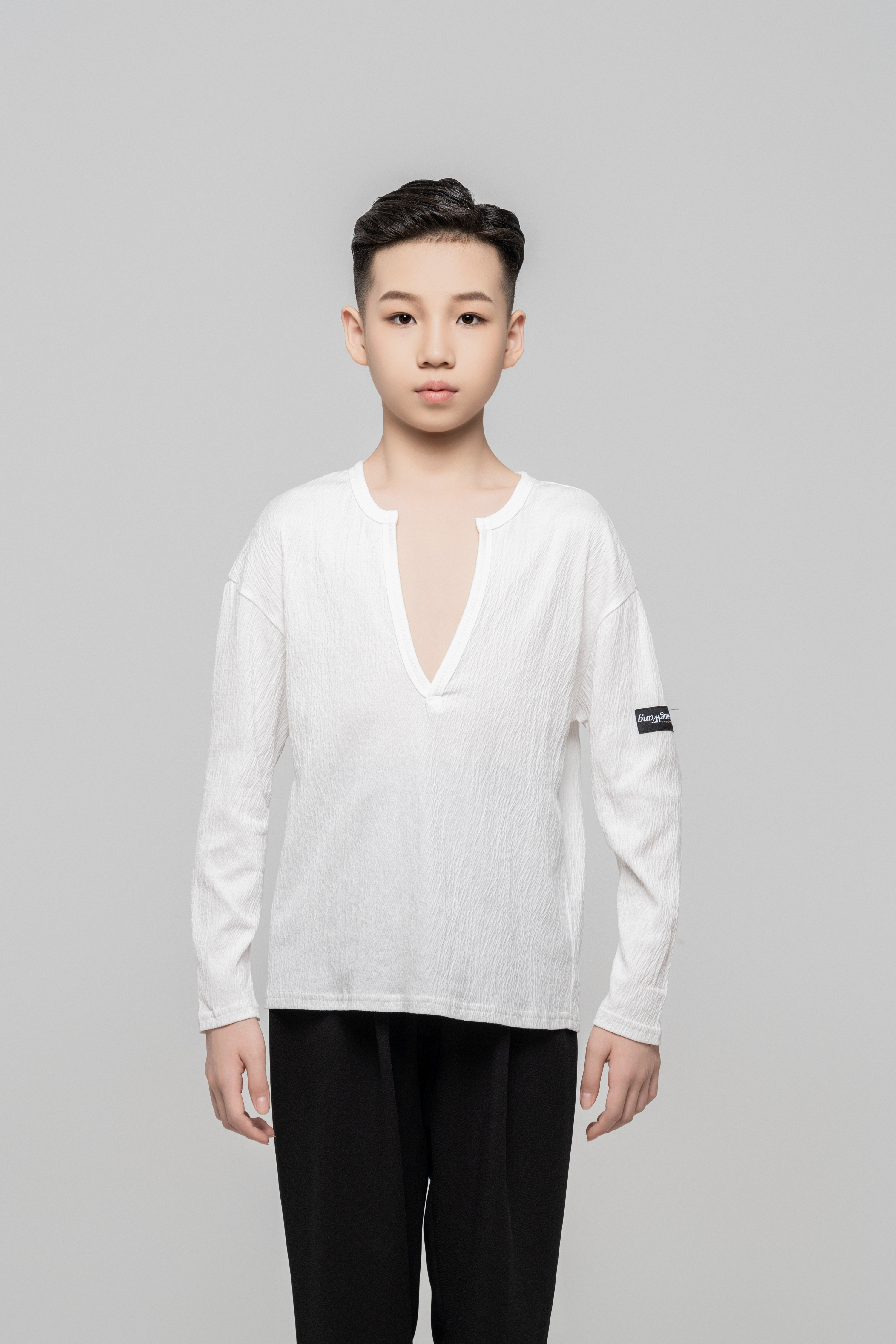 Boy's Textured Top (Black)