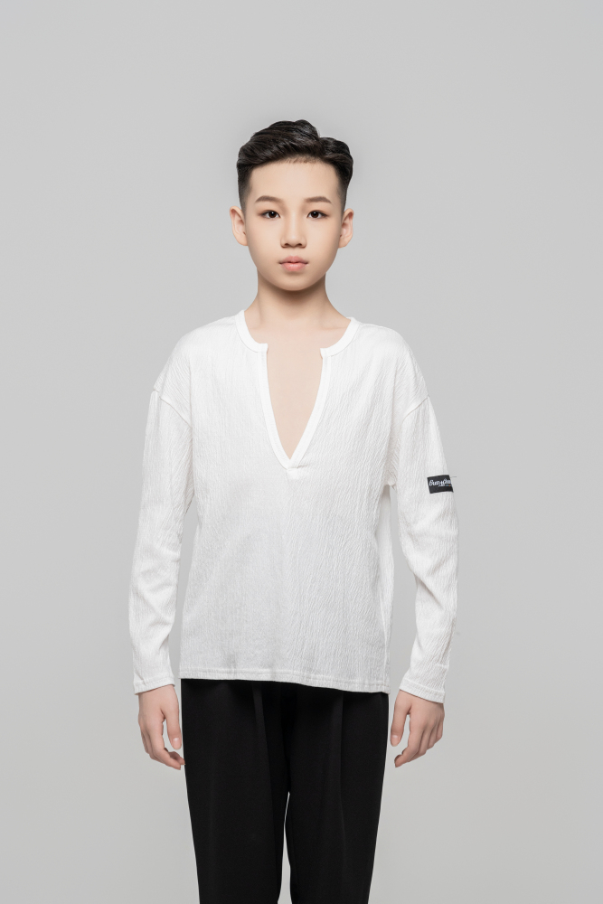 Boy's Textured Top (Black)