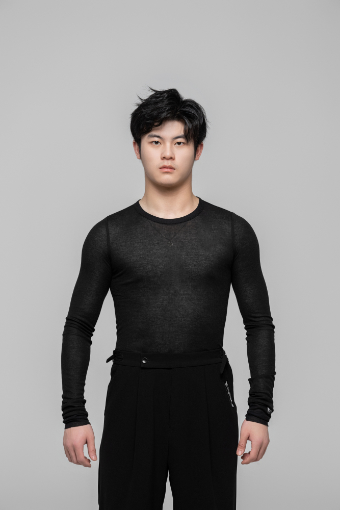 Men's double-rings Cool pants (Navy Blue)