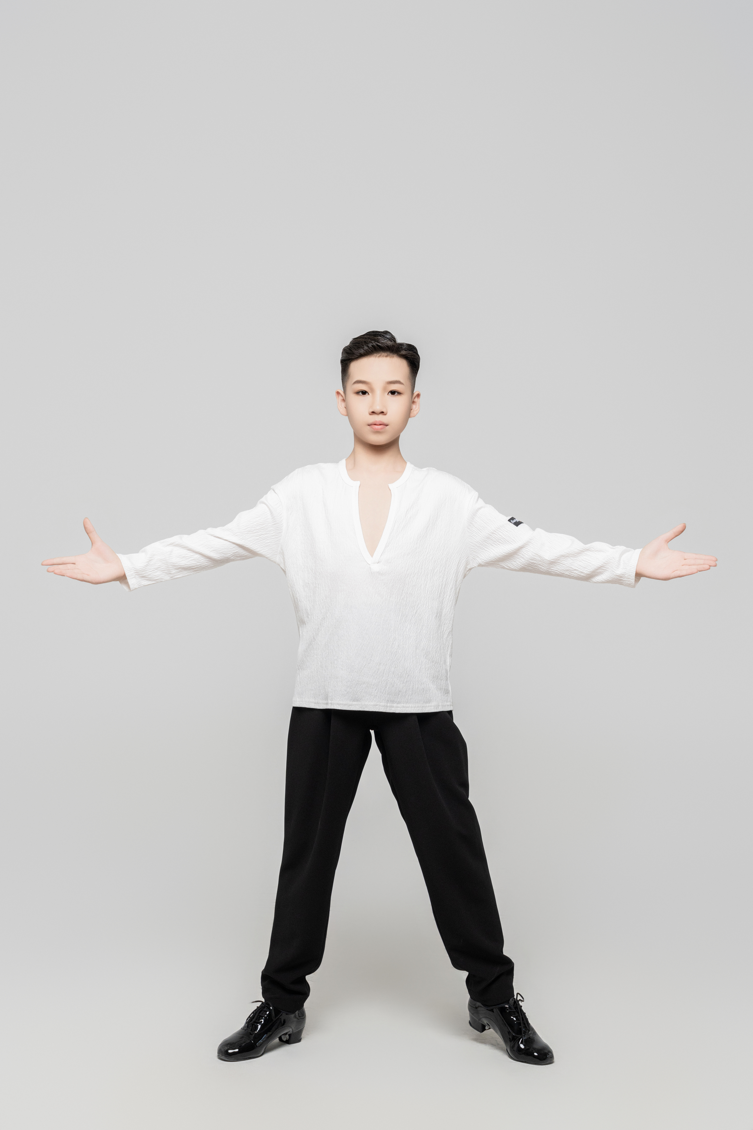 Boy's Textured Top (Black)