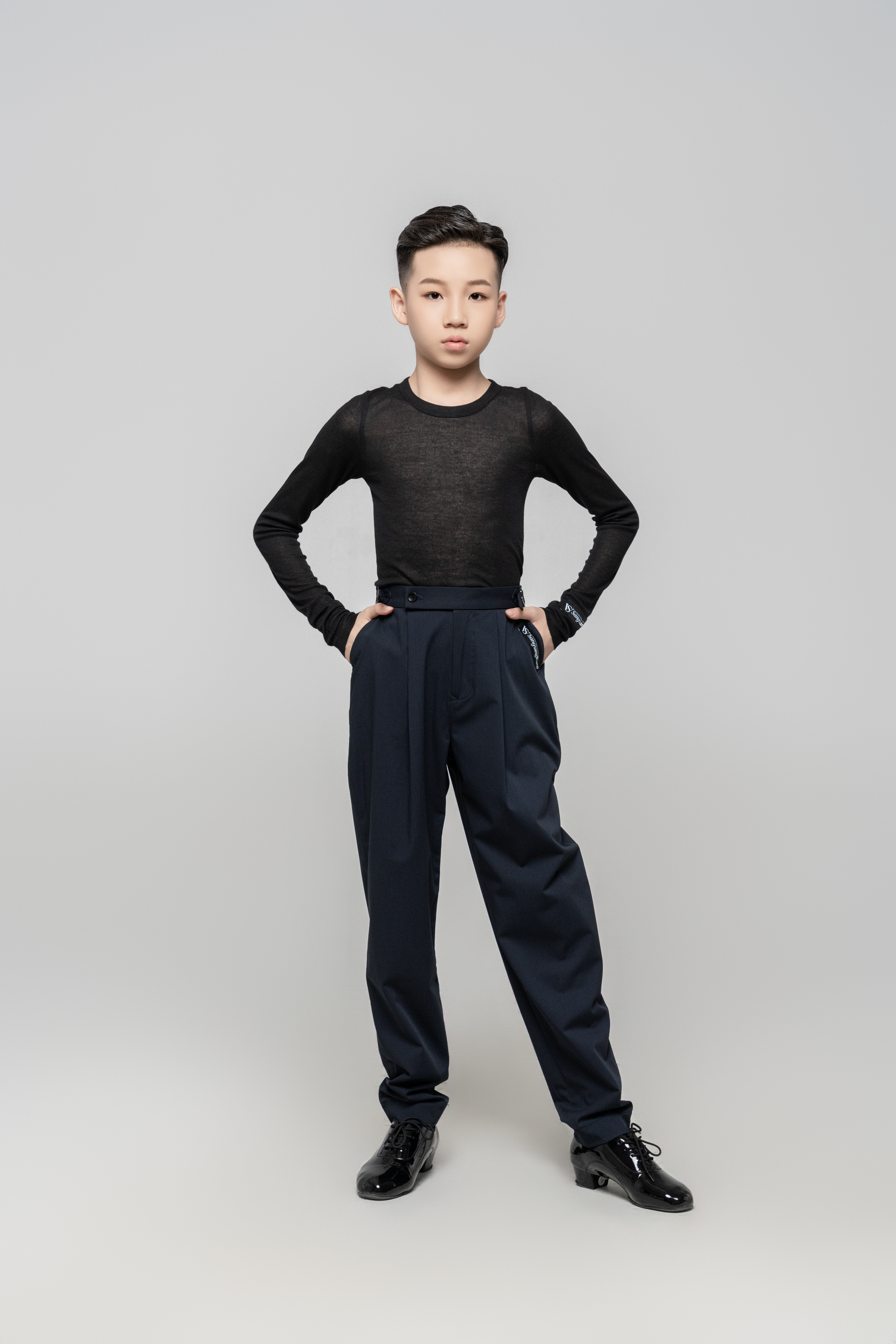 Boy's double-rings Cool pants (Navy Blue)