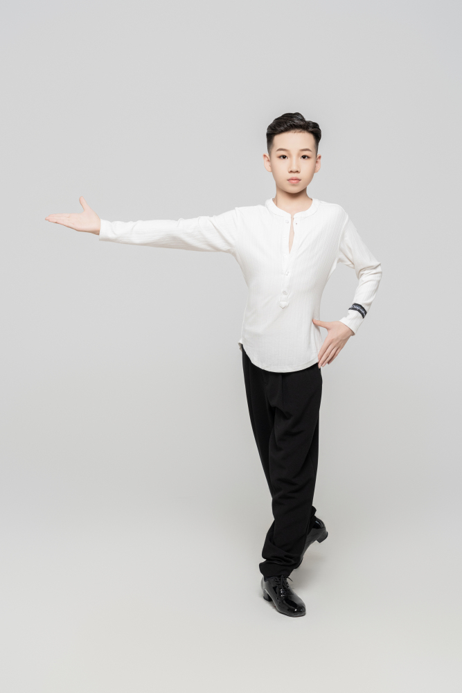 Boy's Beauty Strip Button Top (Brown)