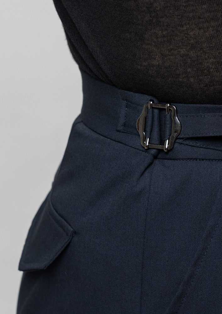Men's double-rings Cool pants (Texture Gray)