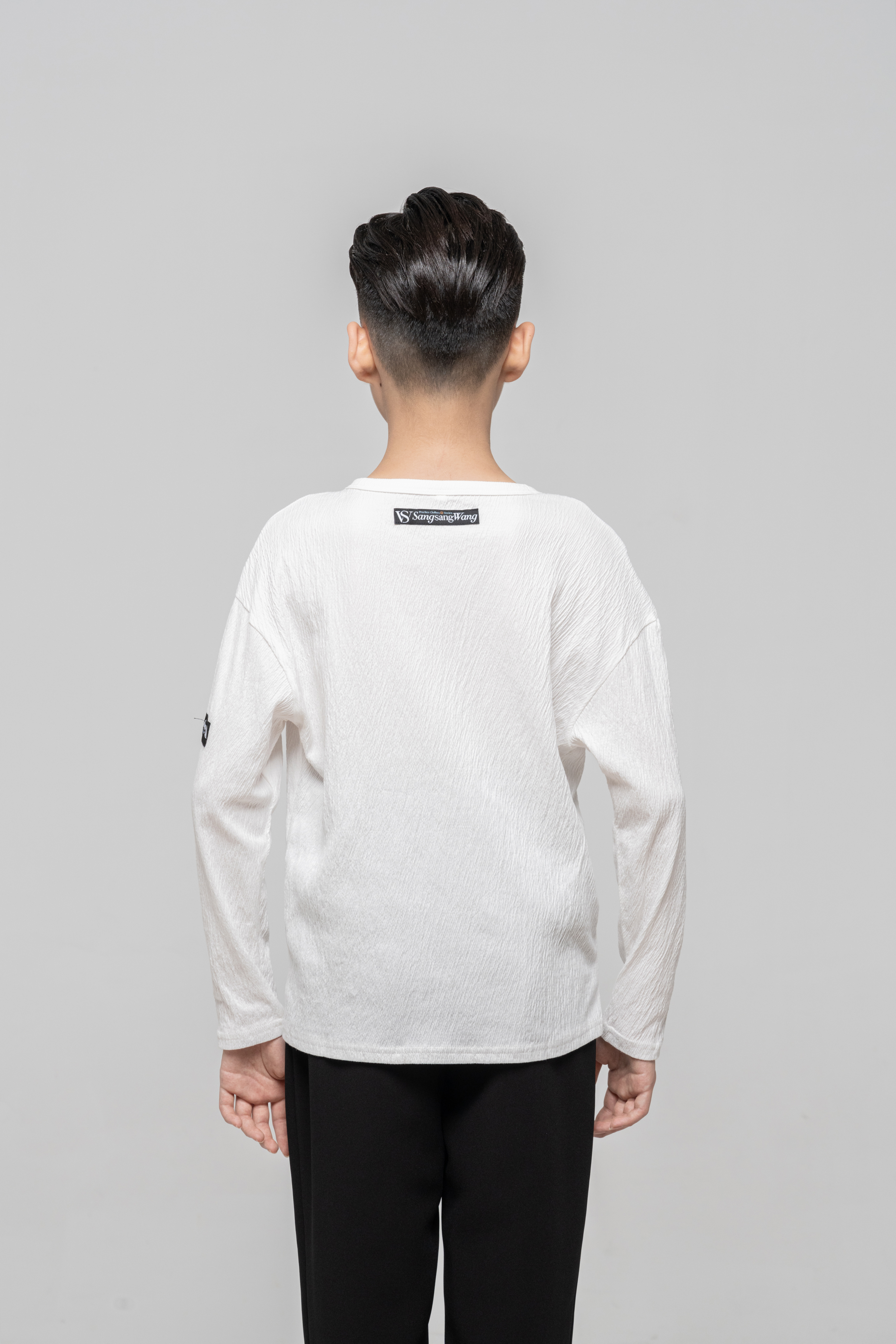 Boy's Textured Top (Black)