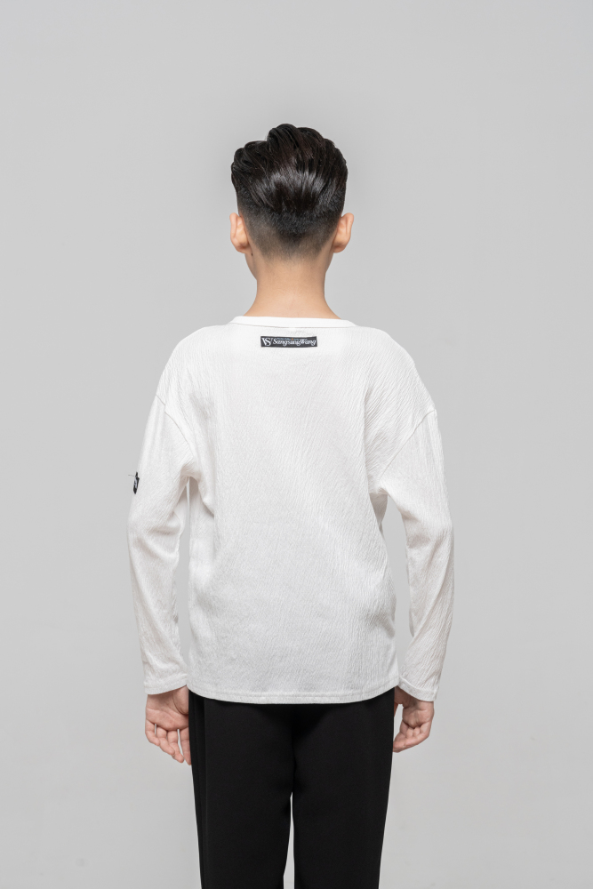 Boy's Textured Top (Black)