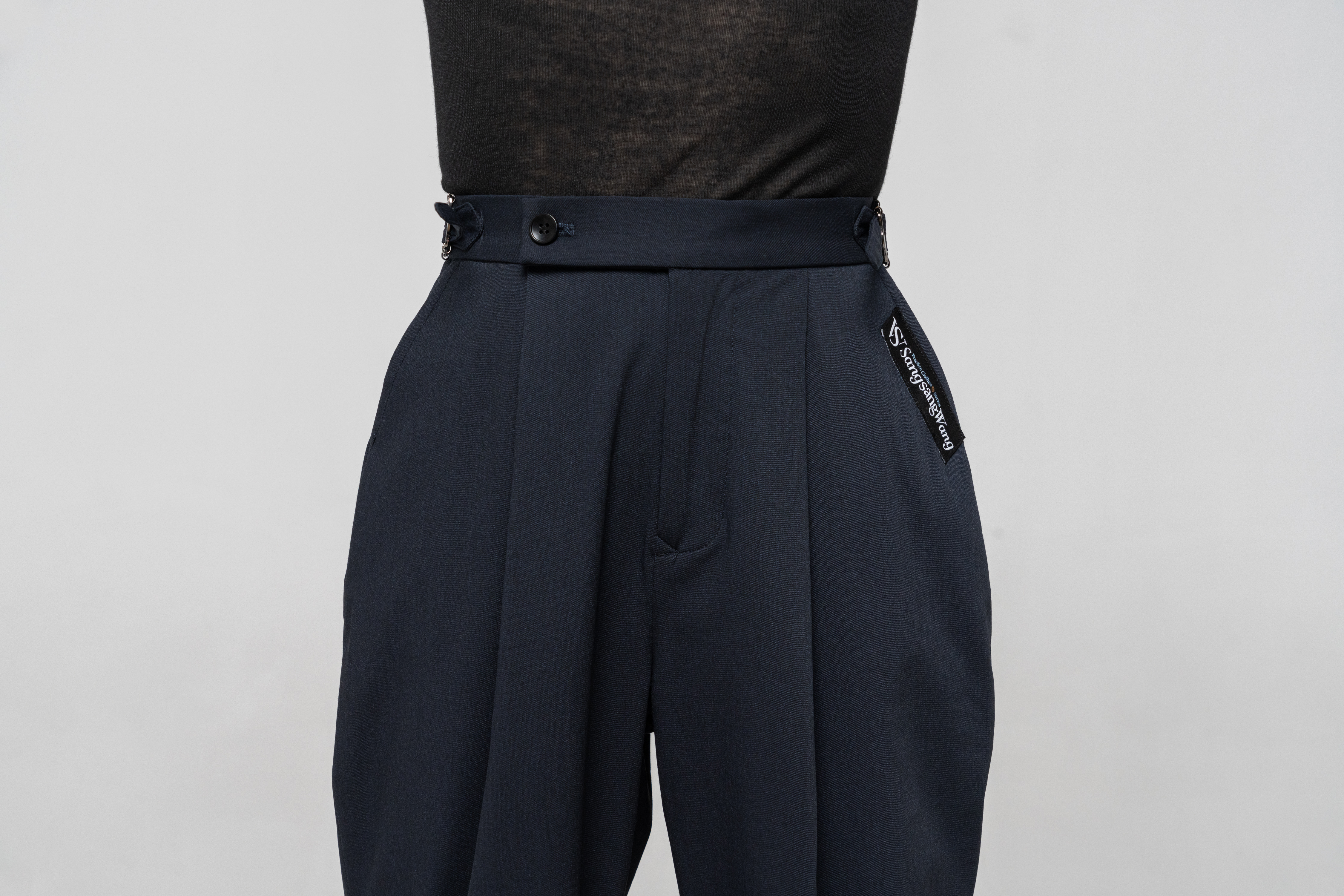 Boy's double-rings Cool pants (Navy Blue)