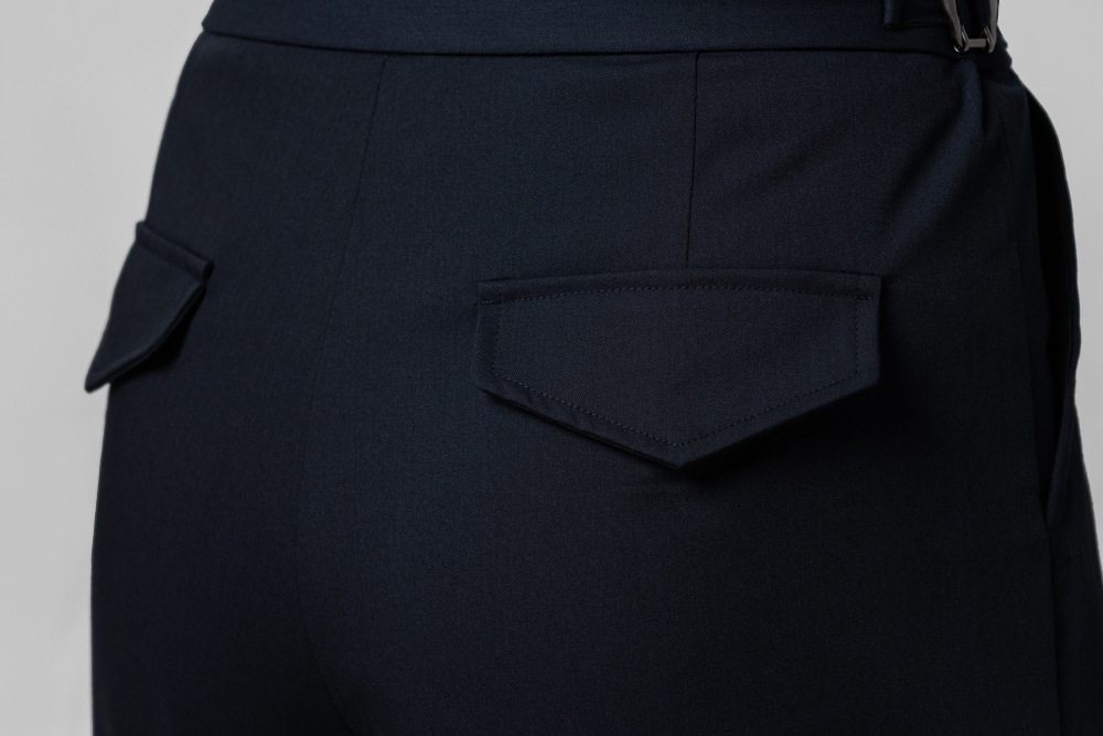 Men's double-rings Cool pants (Striped Gray)