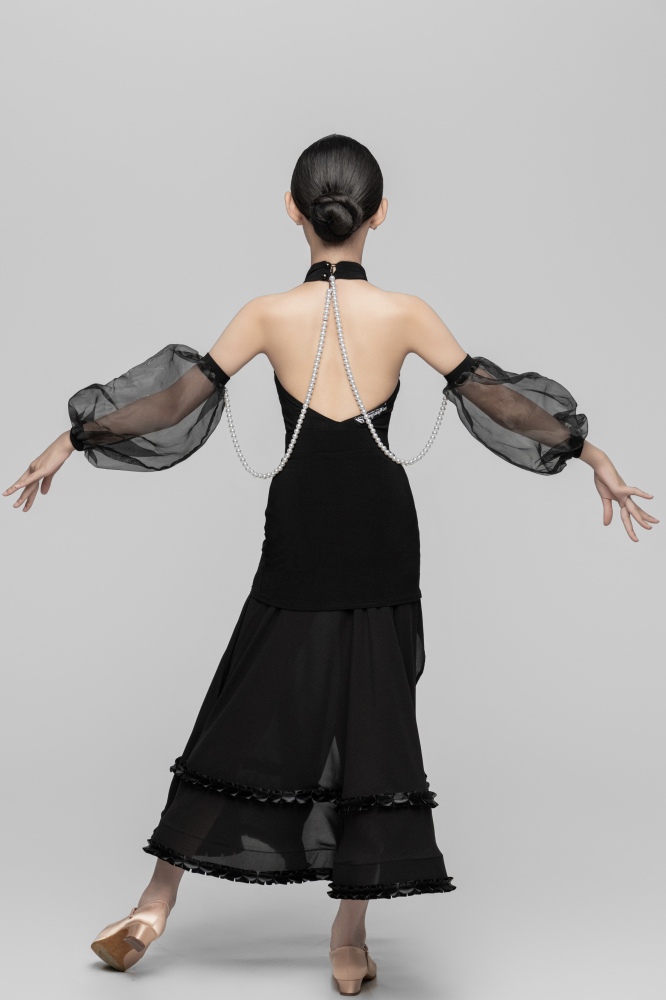 Pearl detachable Sleeve Decoration（Black）