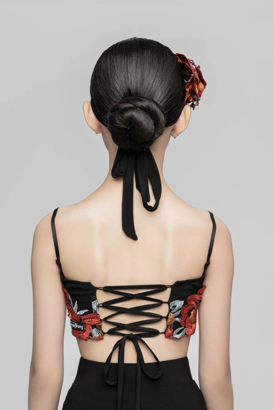 Embroidered Red Flower Multipurpose Flower accessory