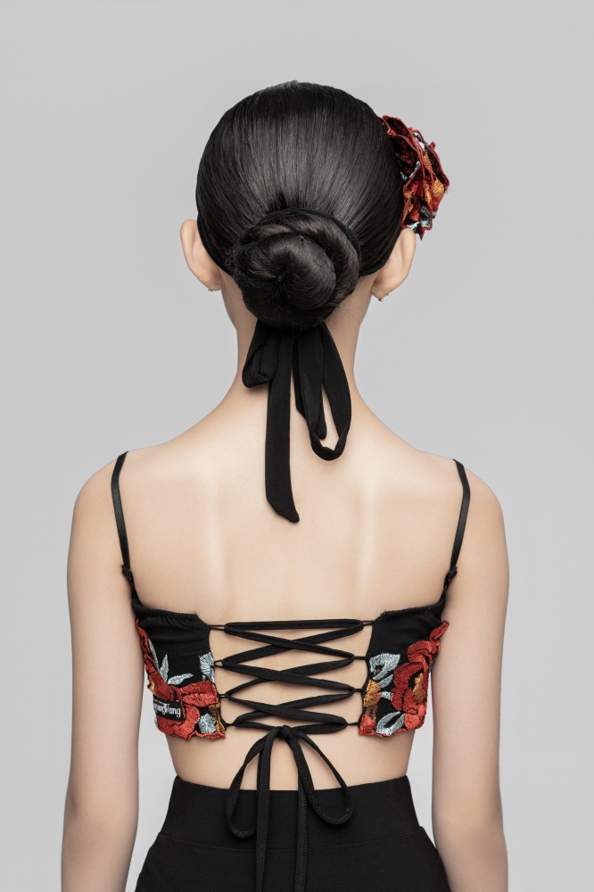 Embroidered Red Flower Multipurpose Flower accessory