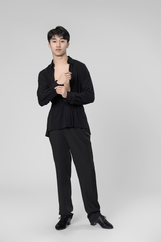 Man tie shirt （Black）