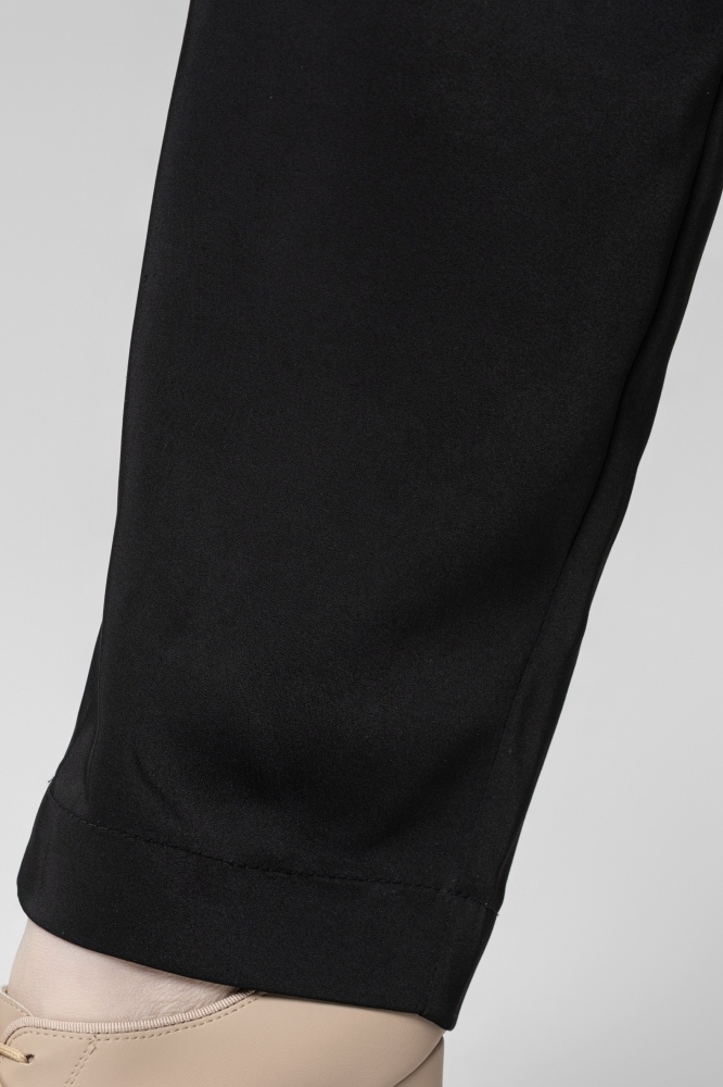 Woman  Drawstring pants（Black）
