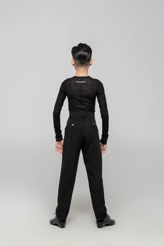 Boy Multipurpose suit trousers(Black)