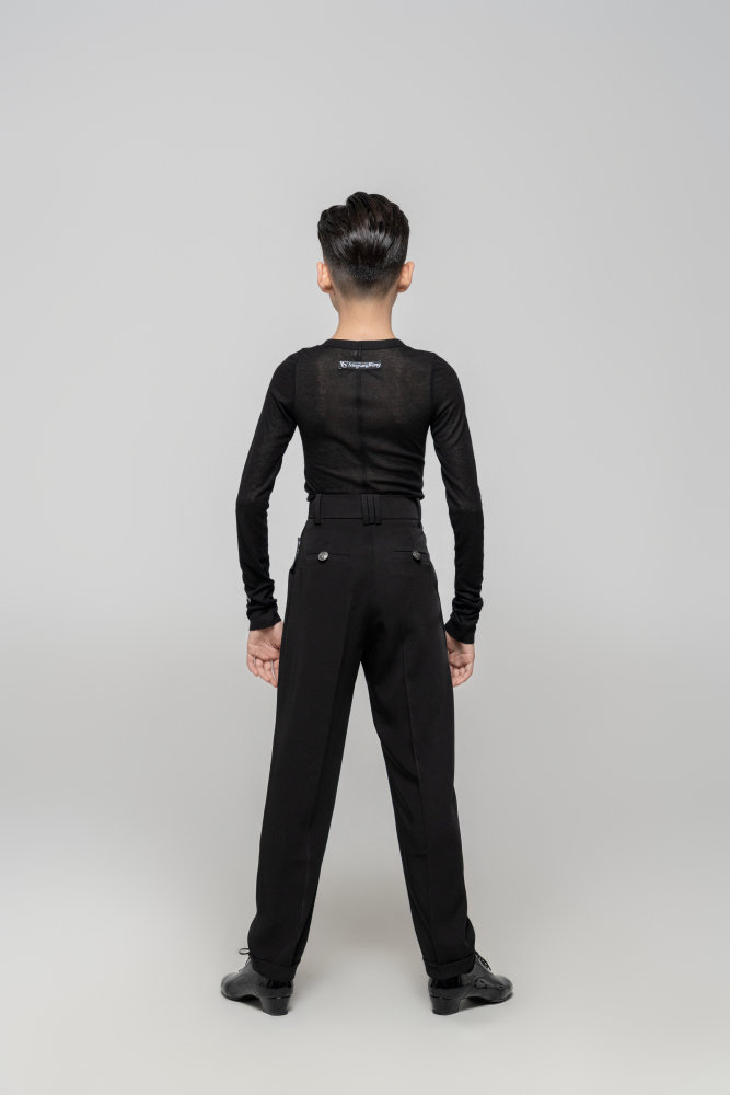 Boy Multipurpose suit trousers(Black)