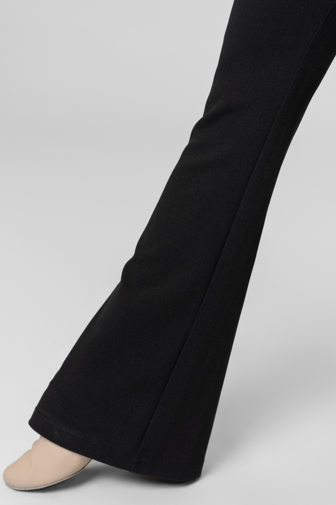oblique belt Tie flared crotch trousers（Cocoa）
