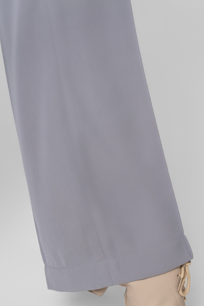 Velvet flared crotch trousers（Gray）