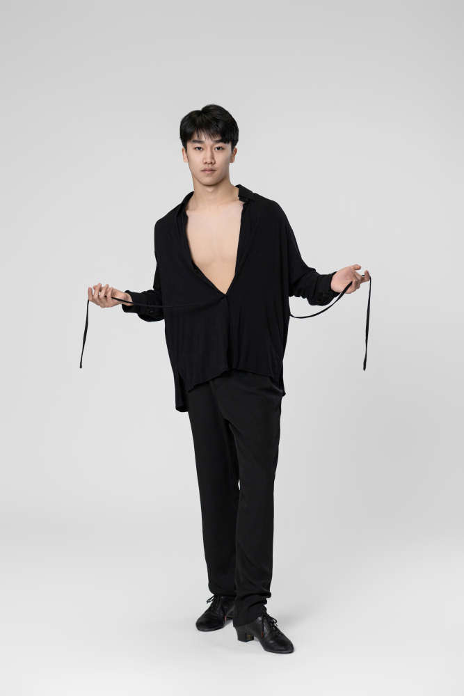 Man tie shirt （Black）