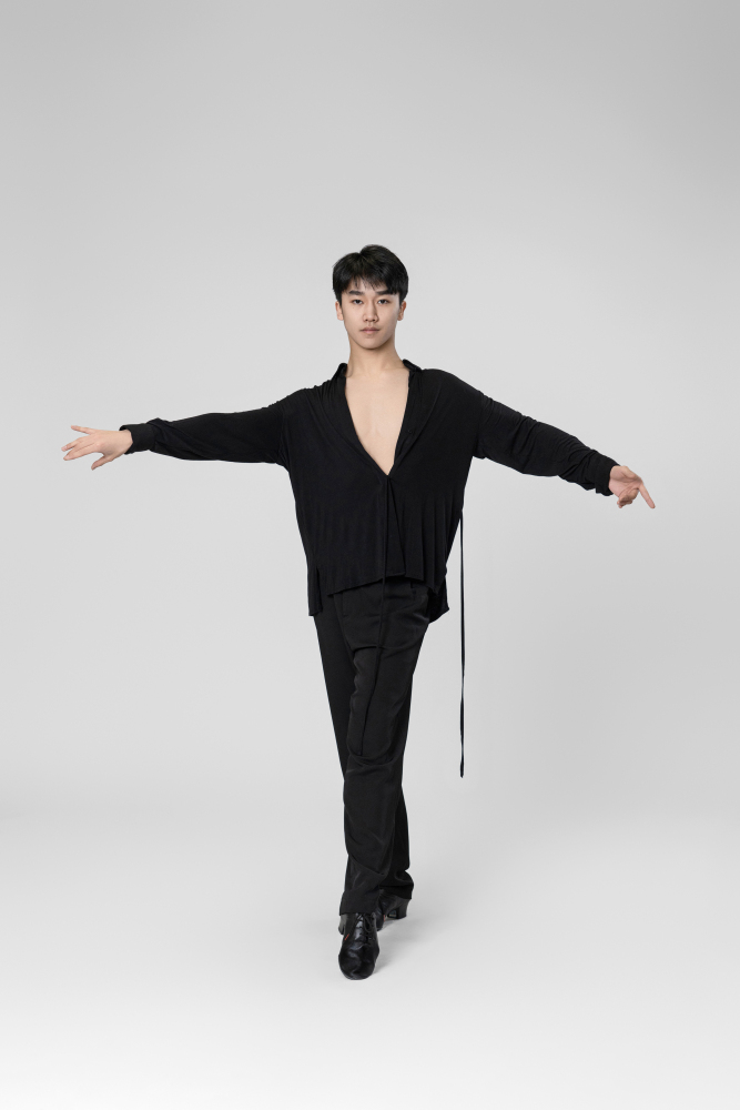 Man tie shirt （Black）