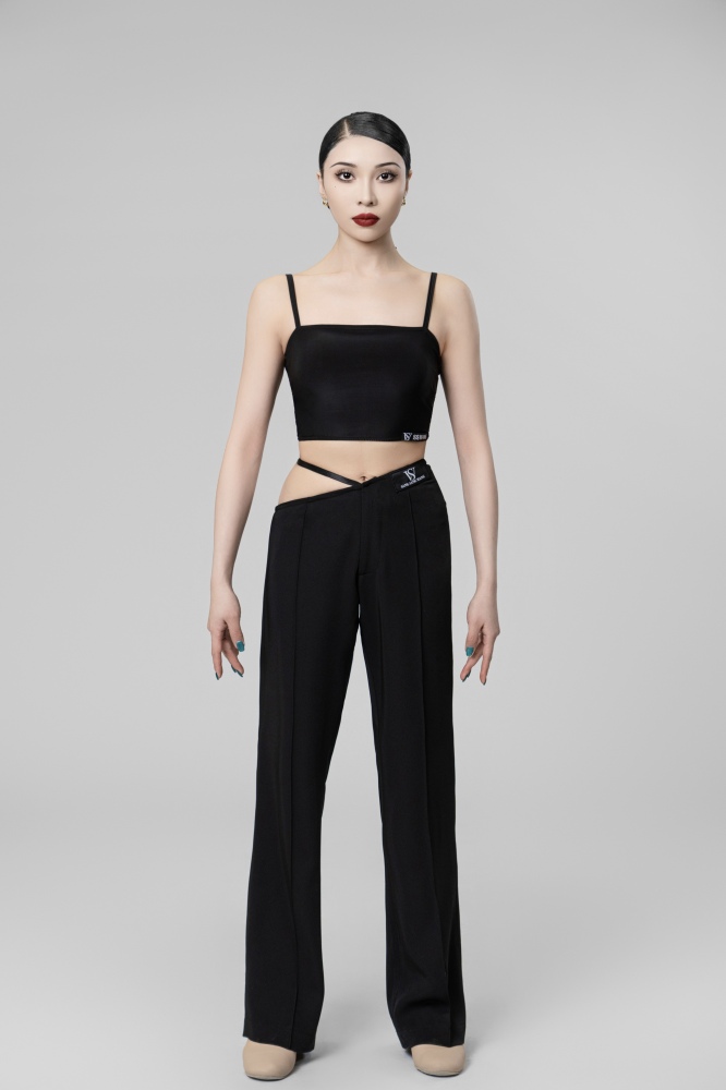 Back tiny twist tie suspenders
