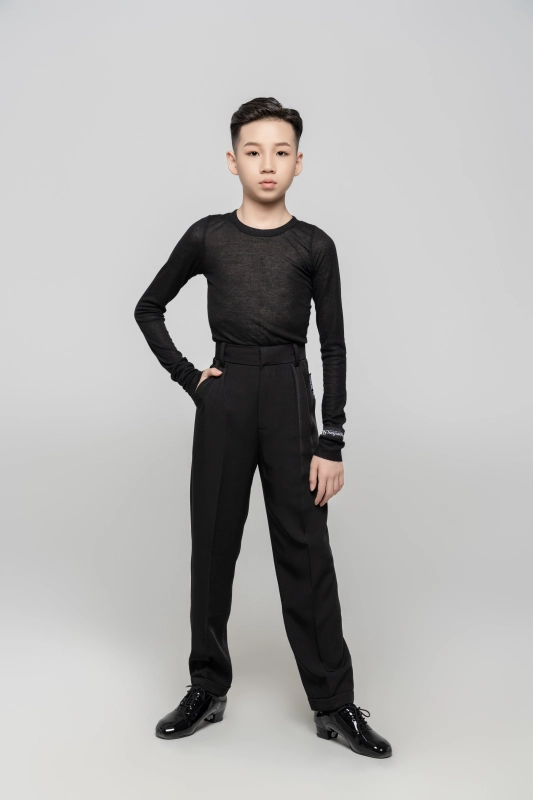 Boy Multipurpose suit trousers(Black)
