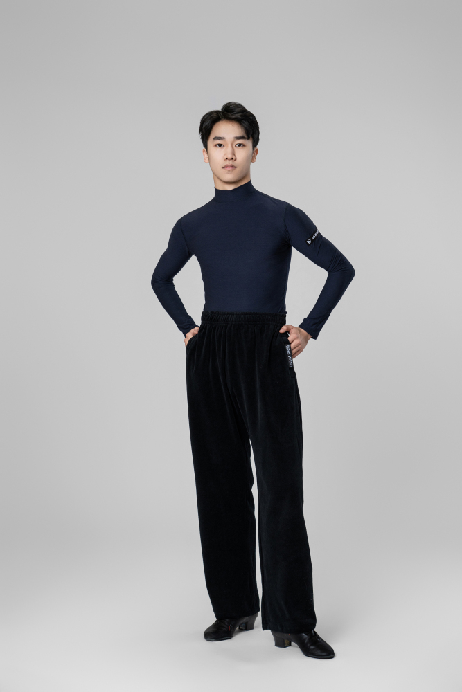 Man long sleeves high collar（Black）