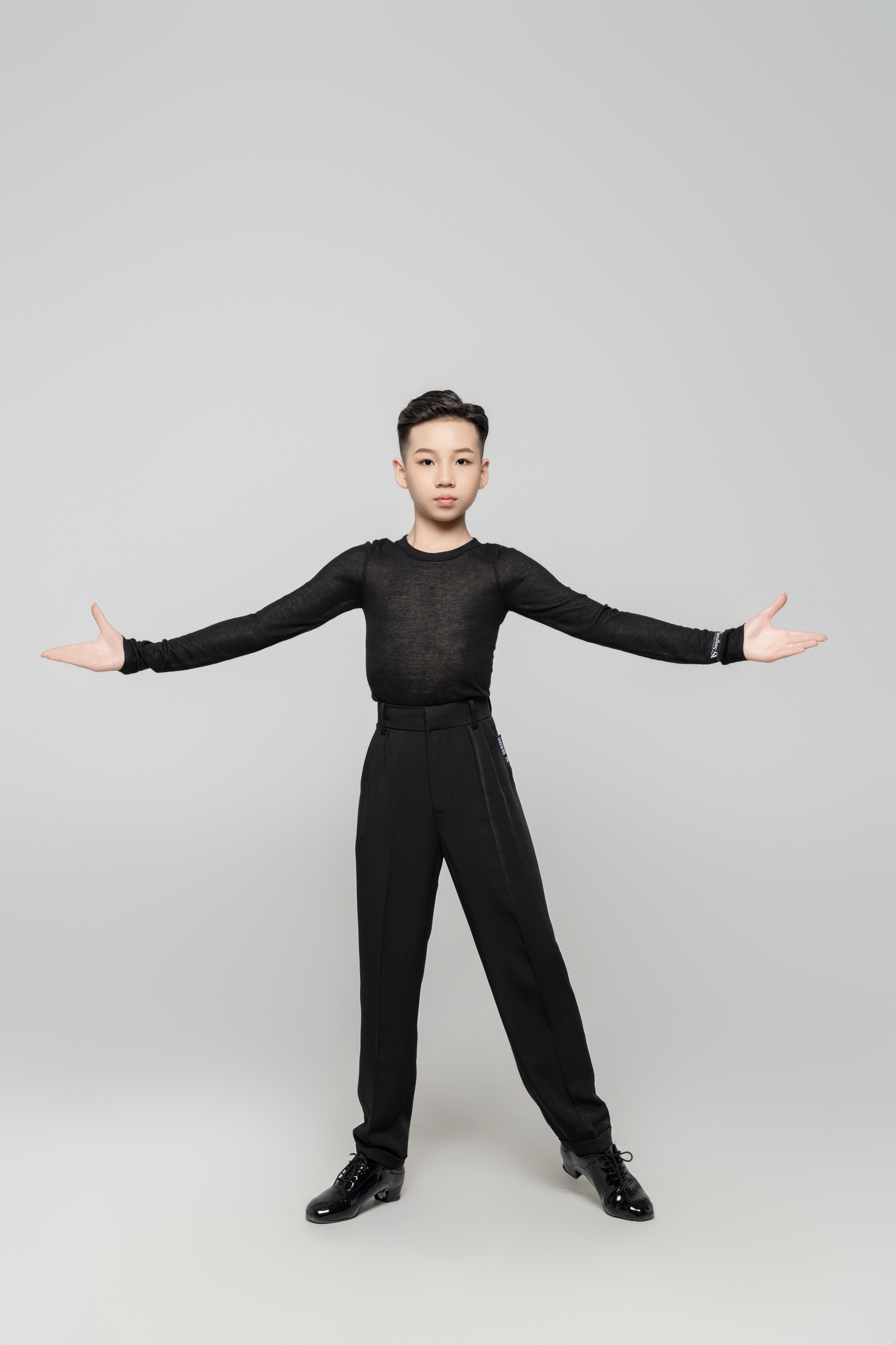 Boy Multipurpose suit trousers(Black)