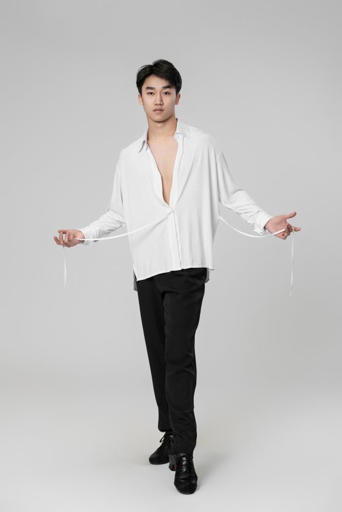 Man tie shirt （Black）