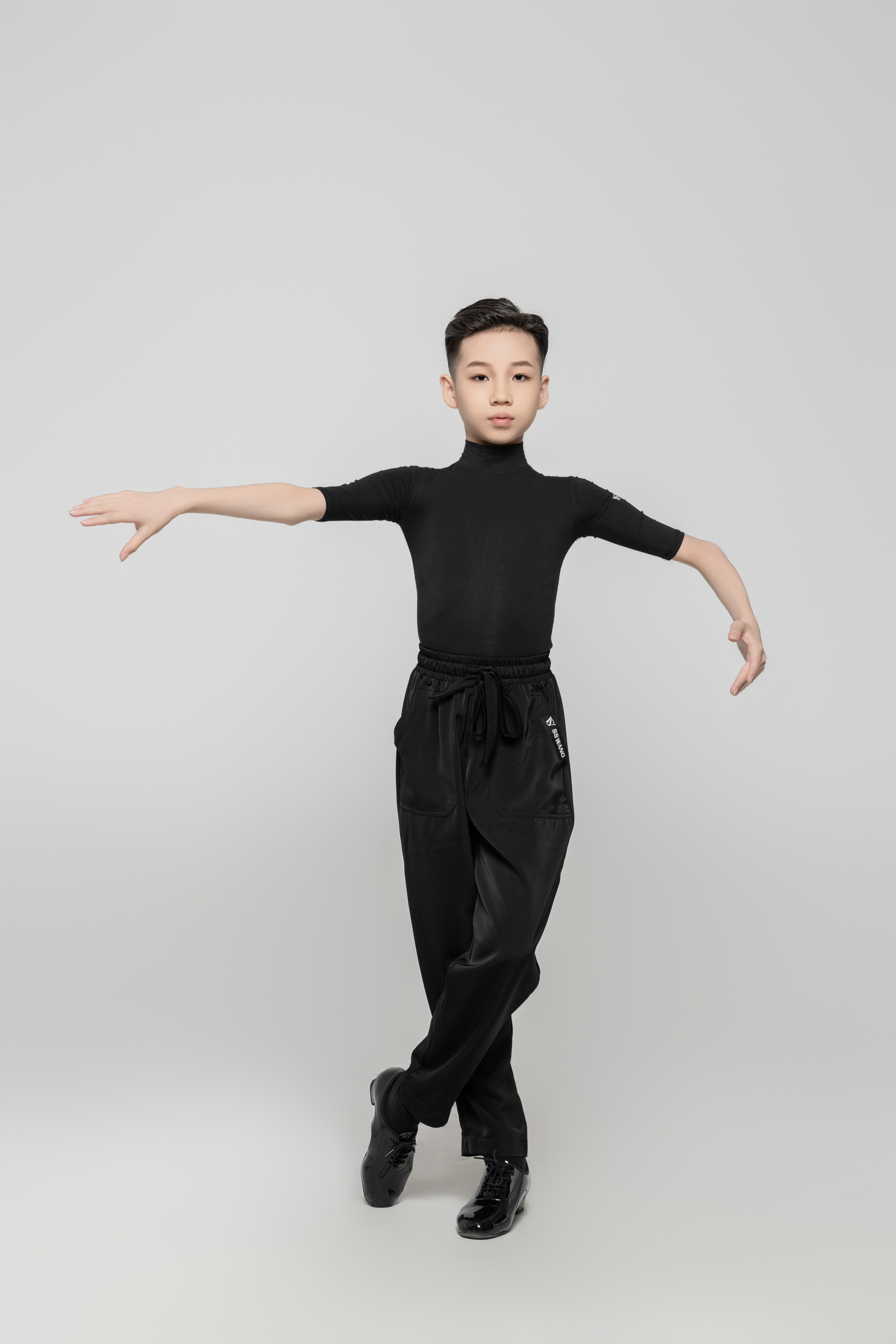 Boy Drawstring pants（Black）