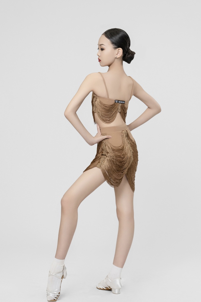 Hanging Tassels skirt（Light gold）