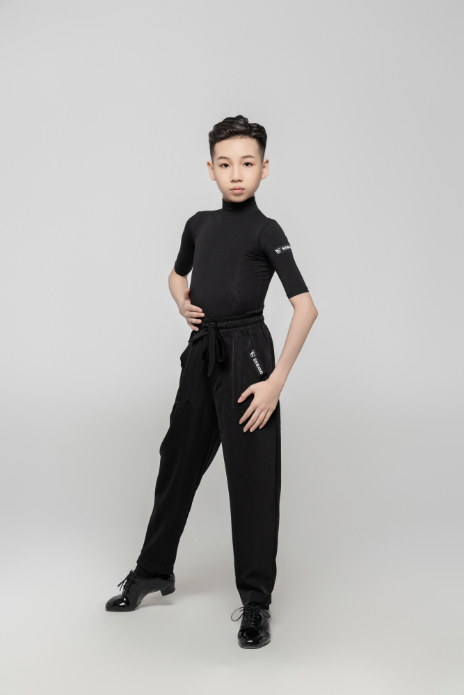 Boy Drawstring pants（Black）