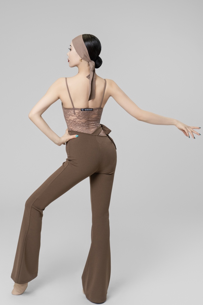 Flower Tie Headband / Belt universal (Cocoa)