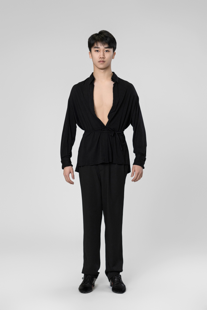 Man tie shirt （Black）