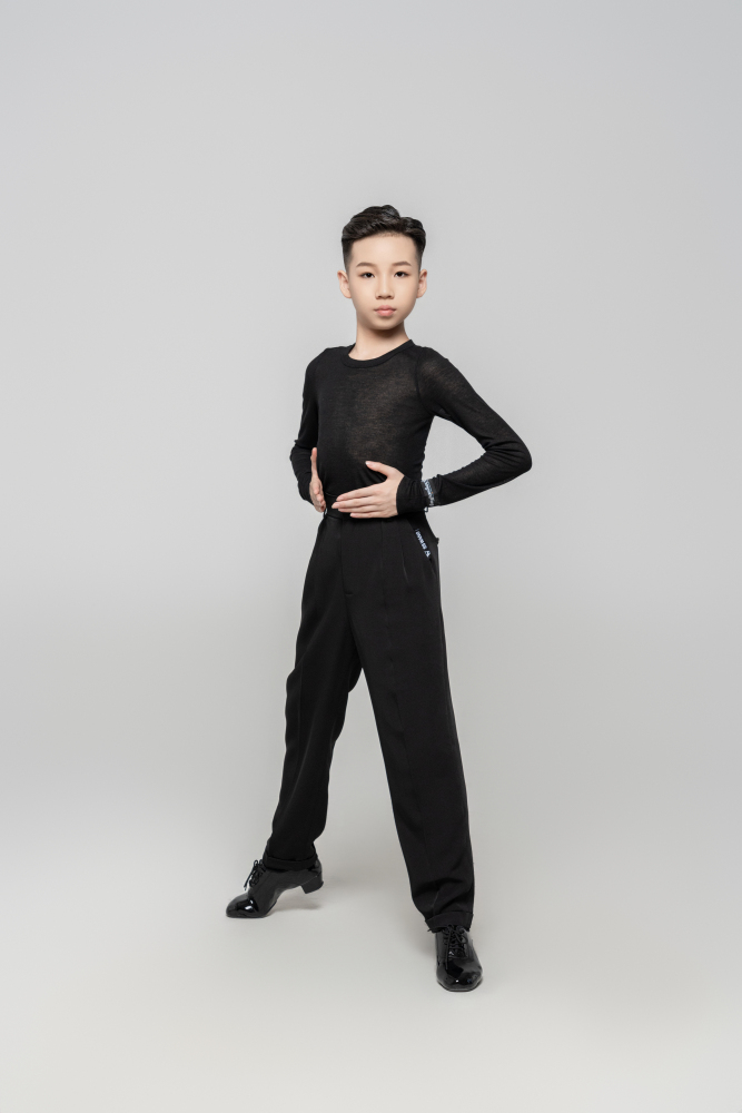 Boy Multipurpose suit trousers(Black)