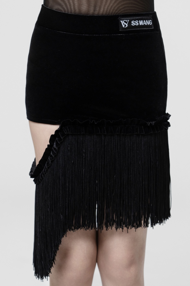 Velvet Black gauze long sleeve（With Headband）
