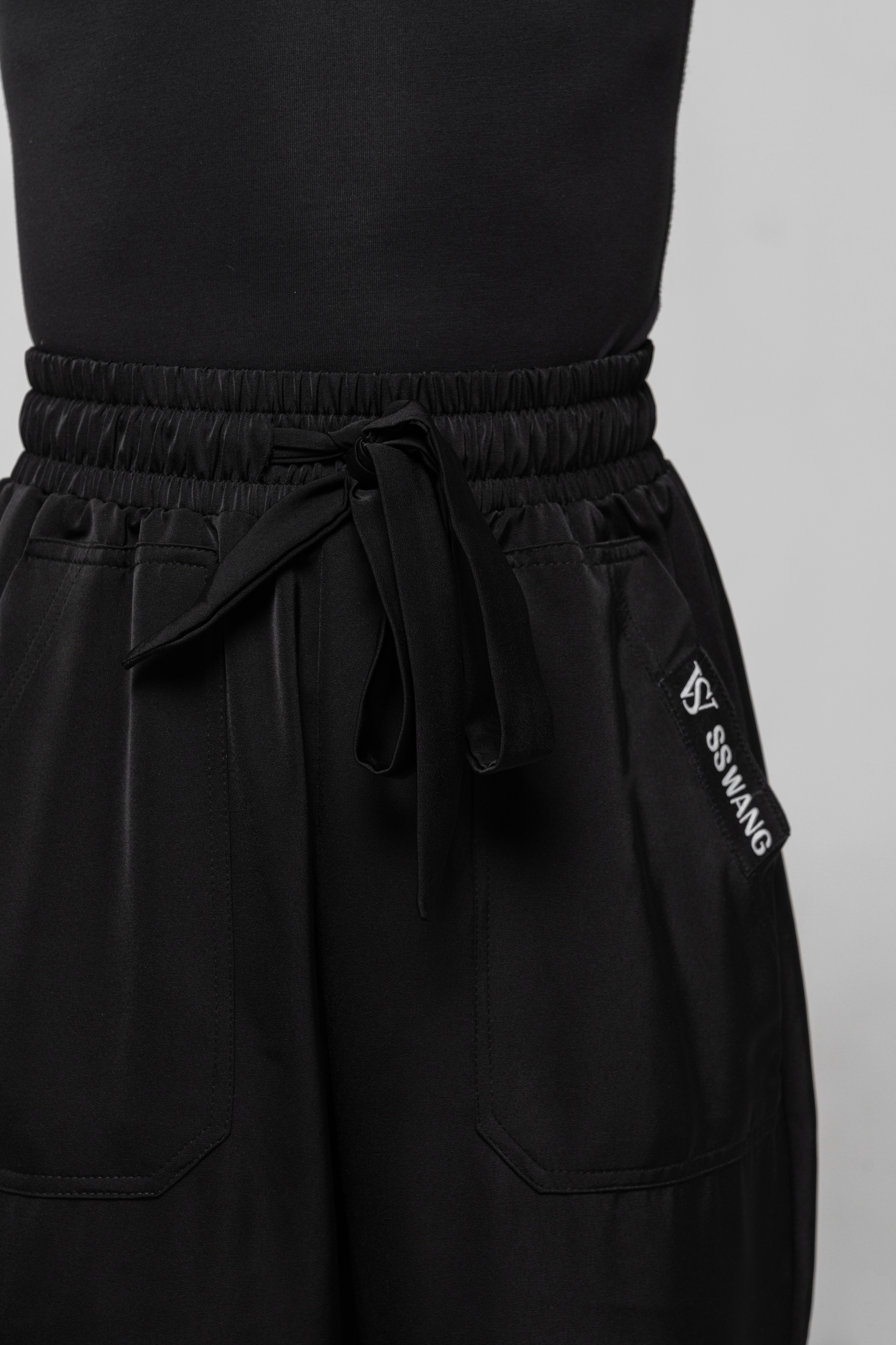 Boy Drawstring pants（Black）