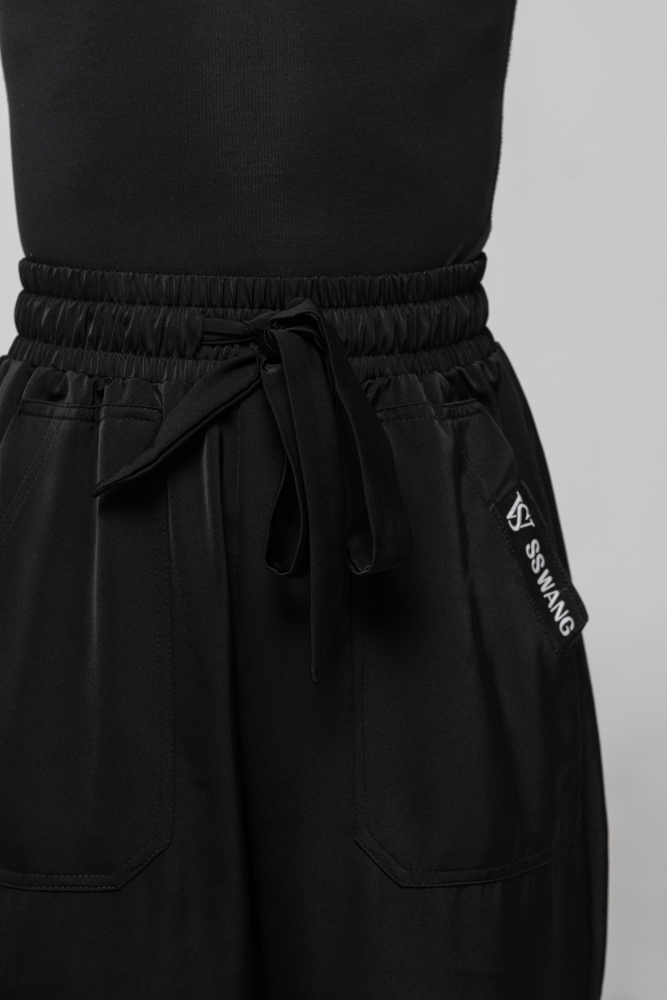 Boy Drawstring pants（Black）