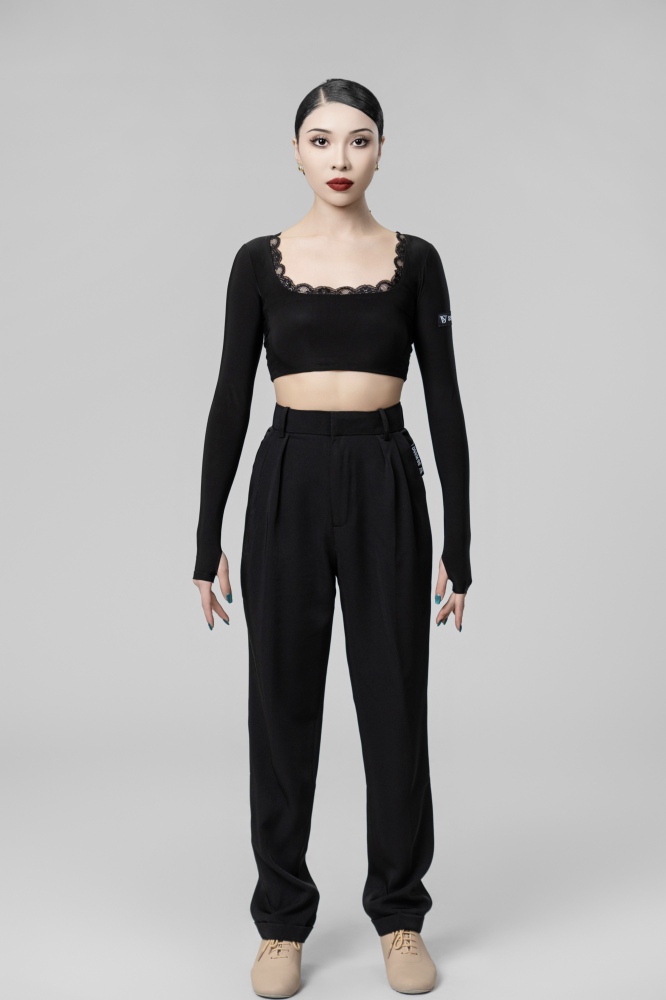 Woman Multipurpose suit trousers(Black）