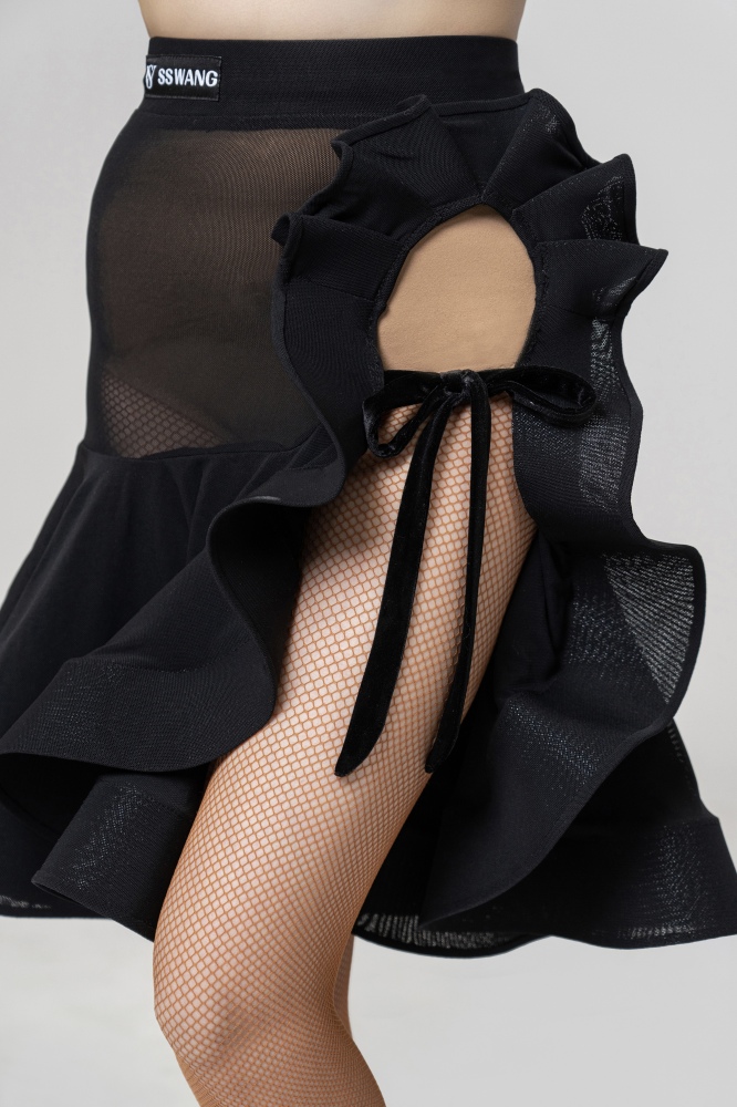 Gauze lace-up skirt（With underpants）