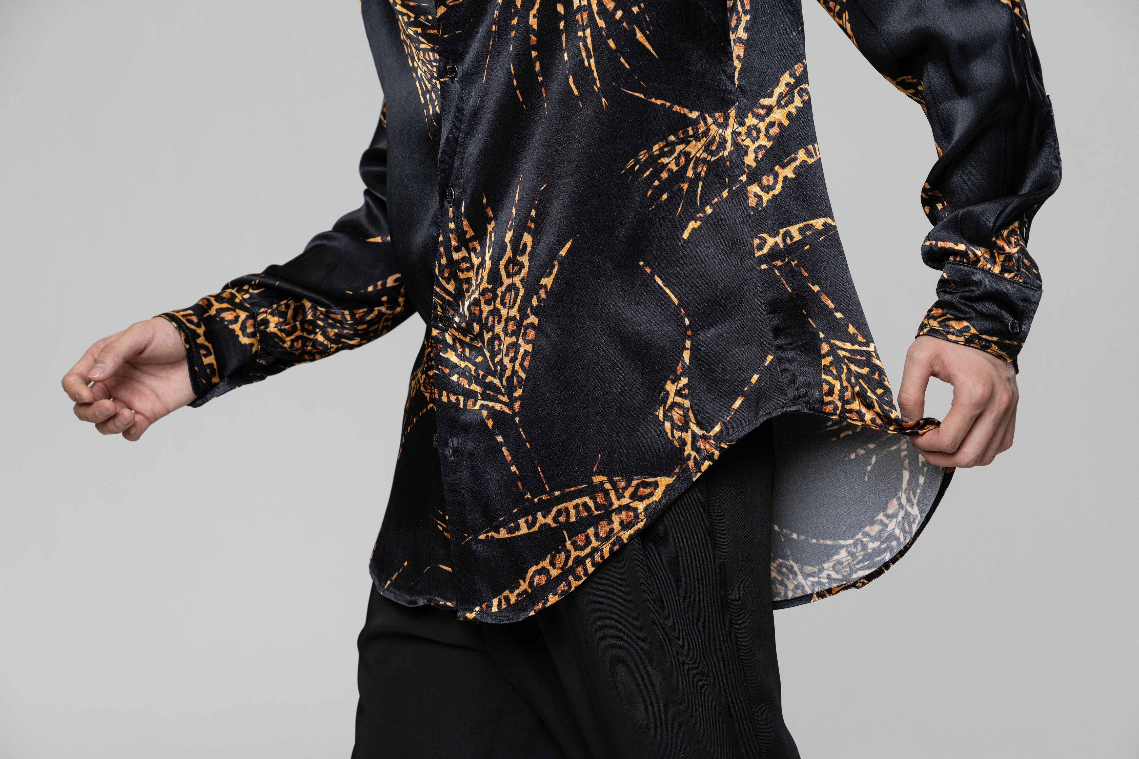 Man maple leaf shirt