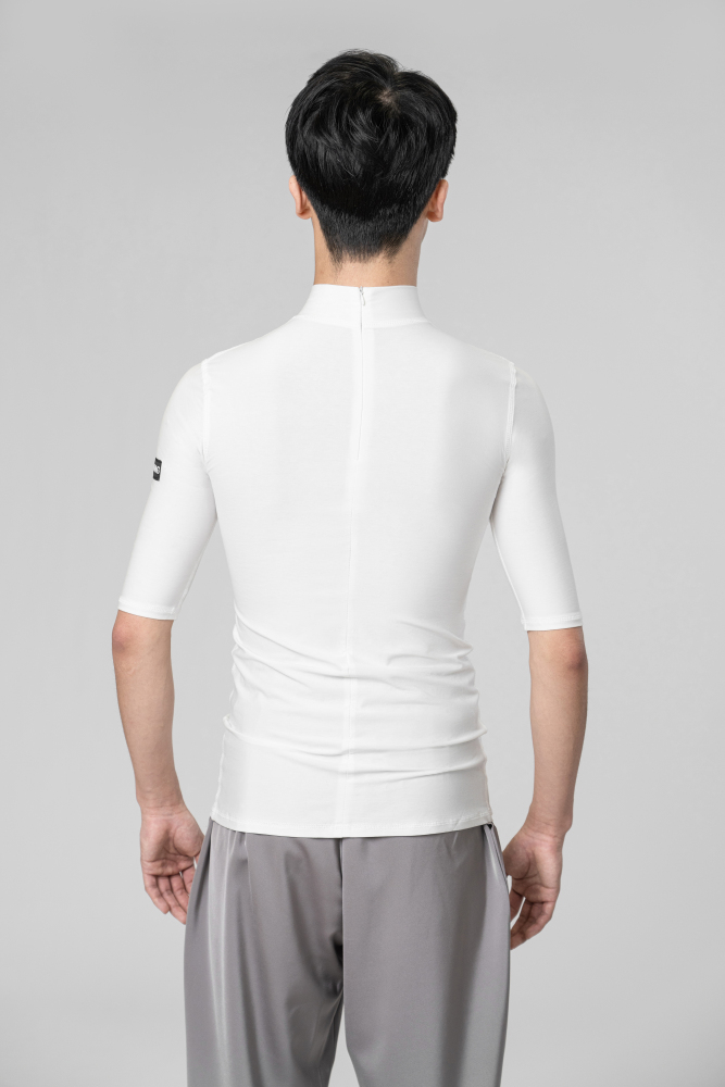 Man medium sleeves high collar（Black）